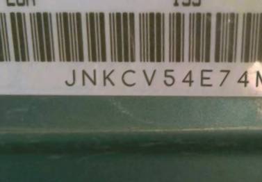 VIN prefix JNKCV54E74M3
