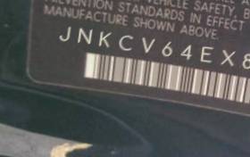 VIN prefix JNKCV64EX8M1