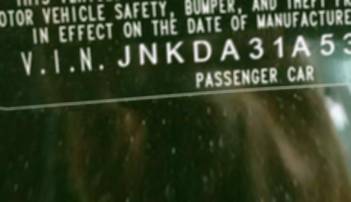 VIN prefix JNKDA31A53T1