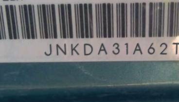 VIN prefix JNKDA31A62T0