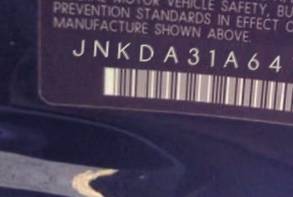 VIN prefix JNKDA31A64T2