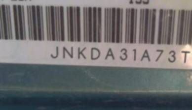VIN prefix JNKDA31A73T1