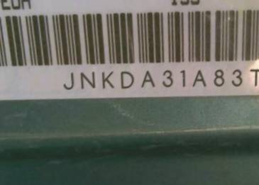 VIN prefix JNKDA31A83T1