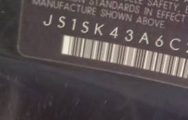 VIN prefix JS1SK43A6C21
