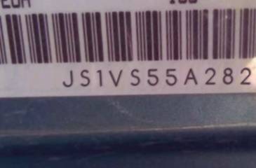 VIN prefix JS1VS55A2821