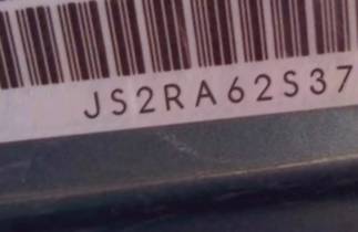 VIN prefix JS2RA62S3753