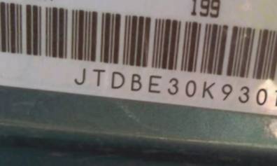 VIN prefix JTDBE30K9301