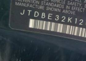 VIN prefix JTDBE32K1200