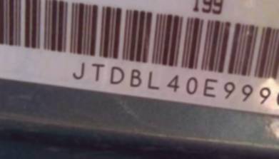 VIN prefix JTDBL40E9990