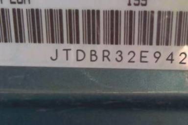 VIN prefix JTDBR32E9420