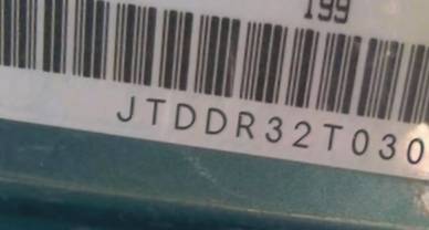 VIN prefix JTDDR32T0301