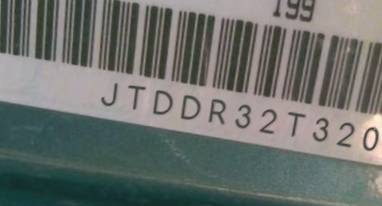 VIN prefix JTDDR32T3201