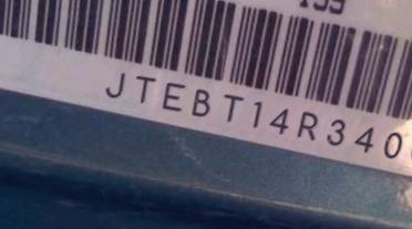 VIN prefix JTEBT14R3400