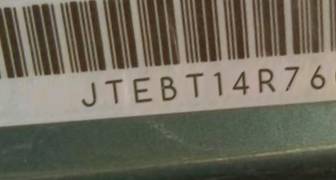 VIN prefix JTEBT14R7600