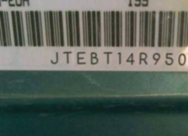 VIN prefix JTEBT14R9500