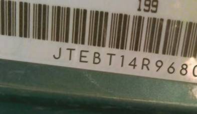VIN prefix JTEBT14R9680