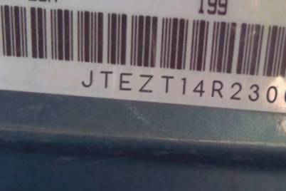 VIN prefix JTEZT14R2300