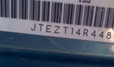 VIN prefix JTEZT14R4480