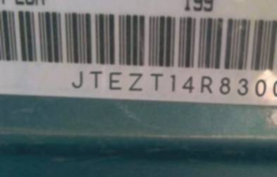 VIN prefix JTEZT14R8300