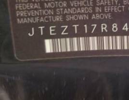 VIN prefix JTEZT17R8400