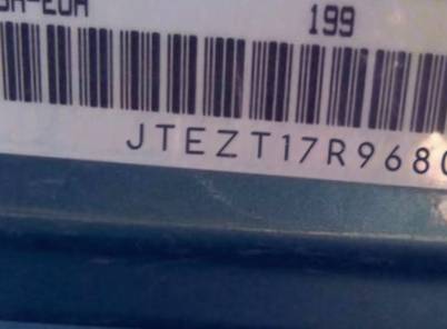 VIN prefix JTEZT17R9680
