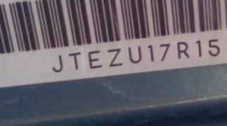 VIN prefix JTEZU17R1580