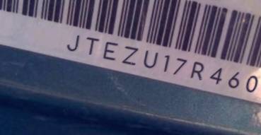 VIN prefix JTEZU17R4600