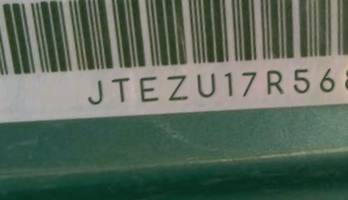 VIN prefix JTEZU17R5680
