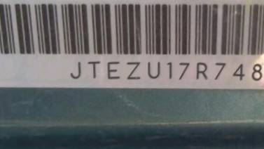 VIN prefix JTEZU17R7480