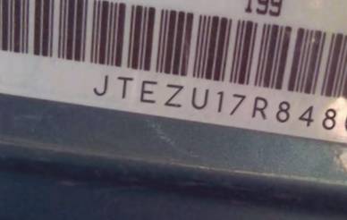 VIN prefix JTEZU17R8480