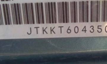 VIN prefix JTKKT6043501
