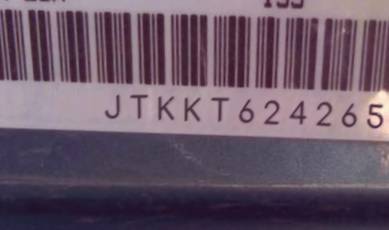 VIN prefix JTKKT6242650