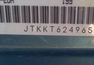 VIN prefix JTKKT6249650