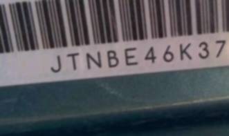 VIN prefix JTNBE46K3730