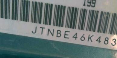 VIN prefix JTNBE46K4831
