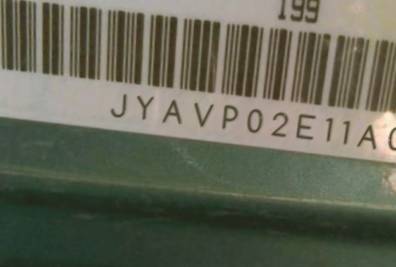 VIN prefix JYAVP02E11A0