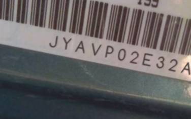 VIN prefix JYAVP02E32A0