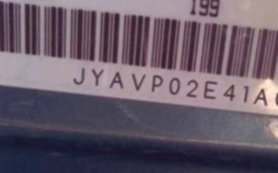 VIN prefix JYAVP02E41A0