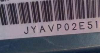 VIN prefix JYAVP02E51A0