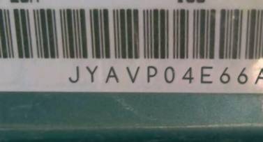 VIN prefix JYAVP04E66A0