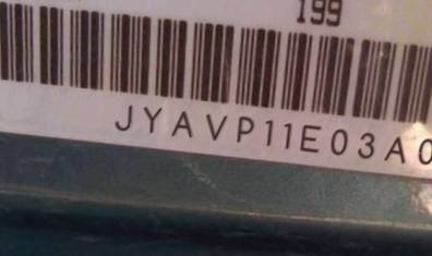 VIN prefix JYAVP11E03A0