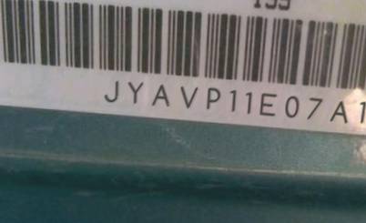 VIN prefix JYAVP11E07A1