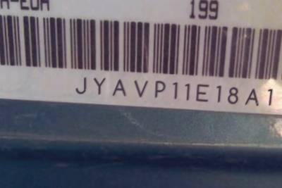 VIN prefix JYAVP11E18A1
