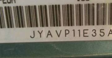 VIN prefix JYAVP11E35A0