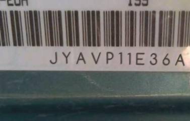 VIN prefix JYAVP11E36A0