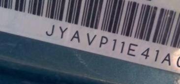 VIN prefix JYAVP11E41A0