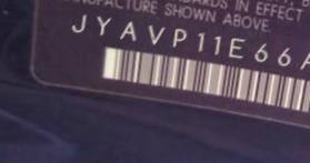 VIN prefix JYAVP11E66A0
