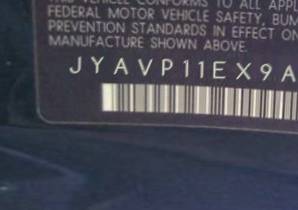 VIN prefix JYAVP11EX9A1