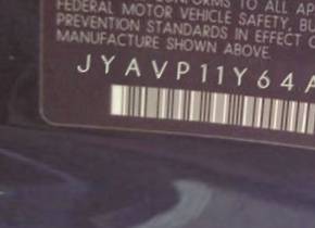 VIN prefix JYAVP11Y64A0