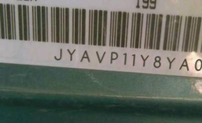 VIN prefix JYAVP11Y8YA0